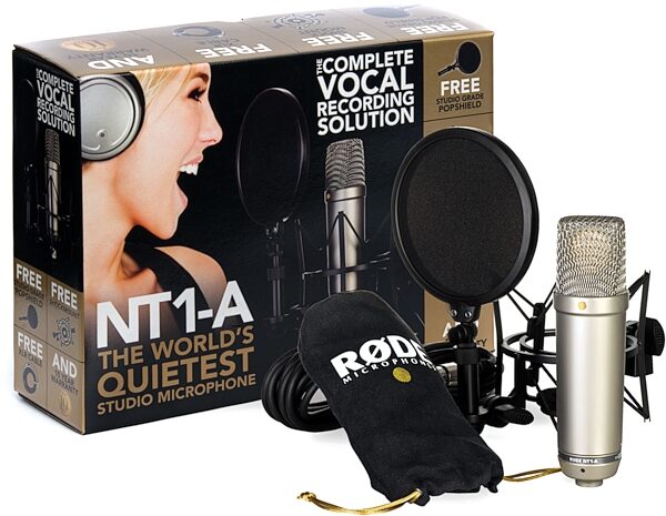 open zoom image for Rode NT1-A Studio Condenser Microphone, Recording Pack