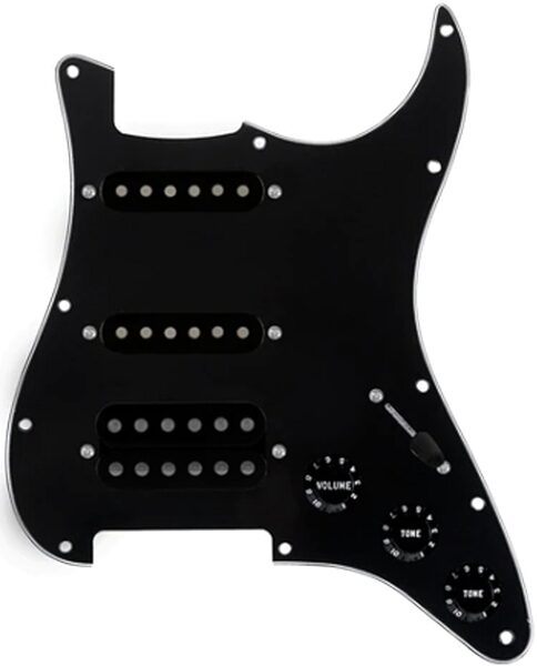 open zoom image for 920D Custom HSS Loaded Pickguard for Stratocaster, New, Action Position Back