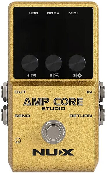 open zoom image for NUX Amp Core Studio Modeler Pedal, New, Action Position Back