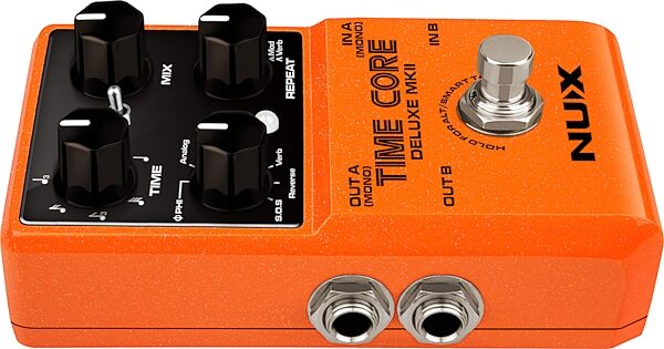 open zoom image for NUX Time Core Deluxe MKII Multi Delay Pedal, New, Action Position Back