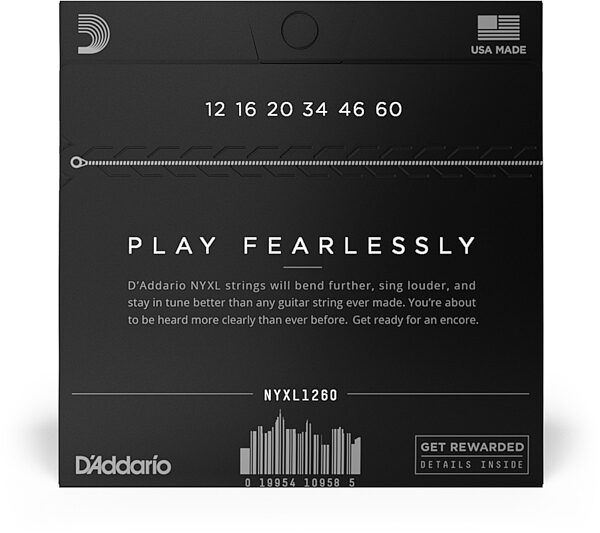 open zoom image for D'Addario NYXL Nickel Wound Electric Guitar Strings, Extra Heavy, NYXL1260, view