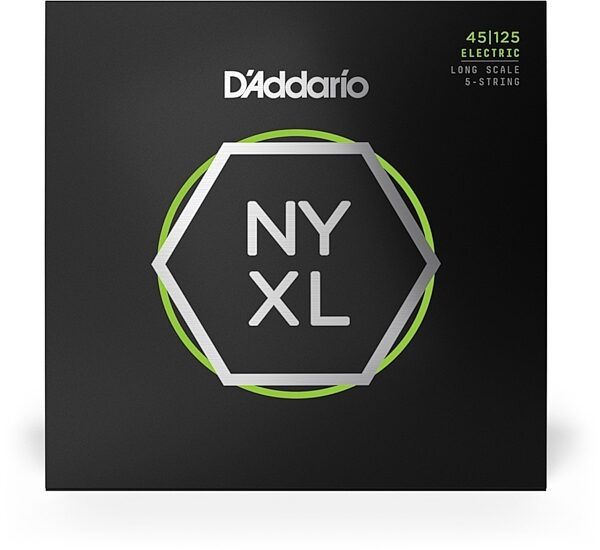 open zoom image for D'Addario NYXL Long Scale Nickel Wound Electric Bass Strings, 5-String, NYXL45125, view