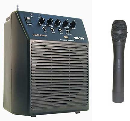 open zoom image for Nady WA120 Battery-Powered PA with Handheld Wireless Microphone, Main