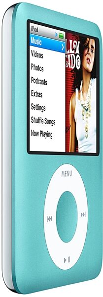 open zoom image for Apple iPod Nano Portable Media Player, Blue Angle