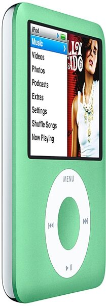 open zoom image for Apple iPod Nano Portable Media Player, Green Angle