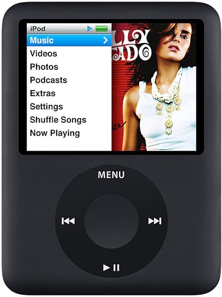 open zoom image for Apple iPod Nano Portable Media Player, Black