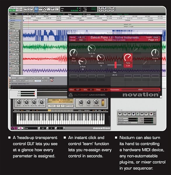 open zoom image for Novation Nocturn USB MIDI Controller, Screenshot - Automap Example 2