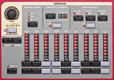 open zoom image for Nord Stage 2 SW73 Stage Piano (73-Key), Organ Panel