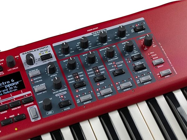 open zoom image for Nord Electro 6HP Stage Piano Keyboard, 73-Key, Controls Detail