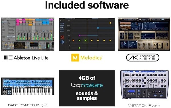 open zoom image for Novation Launchkey 61 MK2 USB MIDI Keyboard Controller, 61-Key, ve