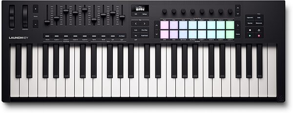 open zoom image for Novation Launchkey 49 MK4 USB MIDI Keyboard Controller, Black, Action Position Back