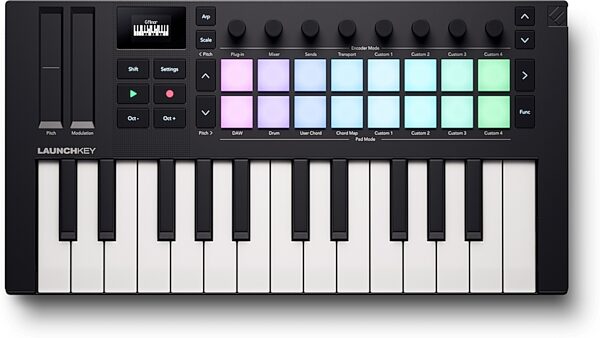 open zoom image for Novation Launchkey Mini 25 USB MIDI Keyboard Controller, New, Action Position Back