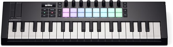 open zoom image for Novation Launchkey Mini 37 USB MIDI Keyboard Controller, Black, Action Position Back