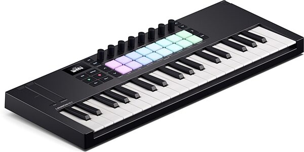 open zoom image for Novation Launchkey Mini 37 USB MIDI Keyboard Controller, Black, Action Position Back