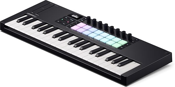 open zoom image for Novation Launchkey Mini 37 USB MIDI Keyboard Controller, Black, Action Position Back