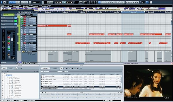 open zoom image for Steinberg Nuendo Recording Software (Macintosh and Windows), Full Screenshot
