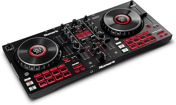 open zoom image for Numark Mixtrack Platinum FX USB DJ Controller, New, Angled Front