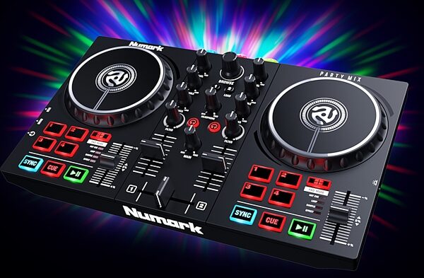 open zoom image for Numark Party Mix II DJ Controller with Light Show, New, Angle Lights
