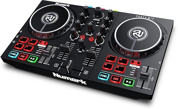 open zoom image for Numark Party Mix II DJ Controller with Light Show, New, Angle