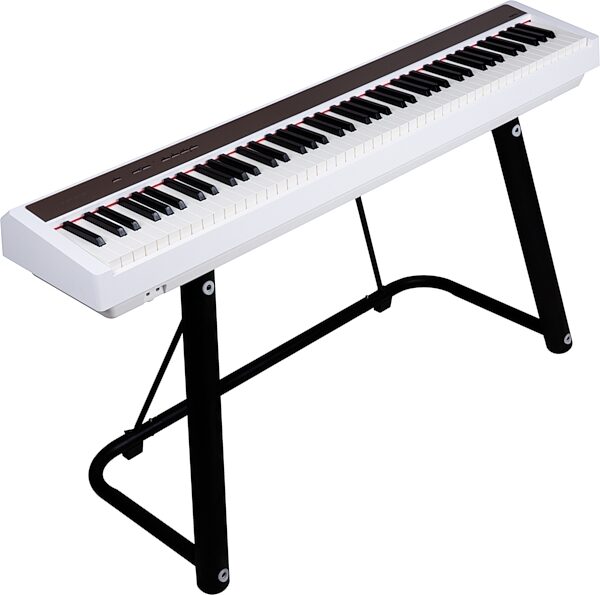 open zoom image for NUX NPK-10 Portable Digital Piano, White, Action Position Back