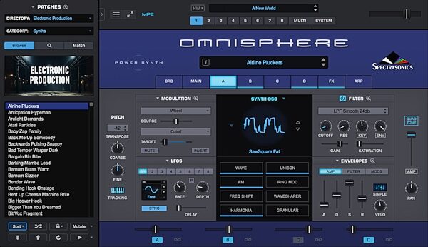open zoom image for Spectrasonics Omnisphere 3 Software Synthesizer - Upgrade from V1 or V2, Boxed, Action Position Back