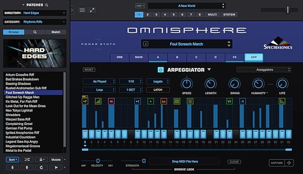open zoom image for Spectrasonics Omnisphere 3 Software Synthesizer - Full Version, Boxed, Action Position Back
