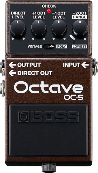 open zoom image for Boss OC-5 Octave Pedal, New, Action Position Front