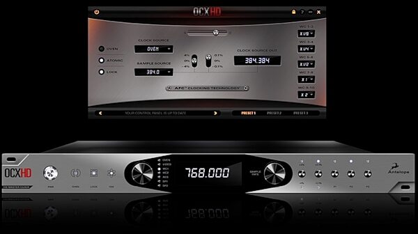 open zoom image for Antelope Audio Isochrone OCX HD 768 kHz HD Master Clock, New, View 5