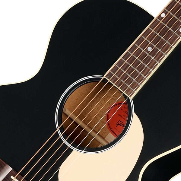 open zoom image for Gibson J-185 Century 12-Fret Acoustic Guitar (with Case), Ebony, Action Position Back