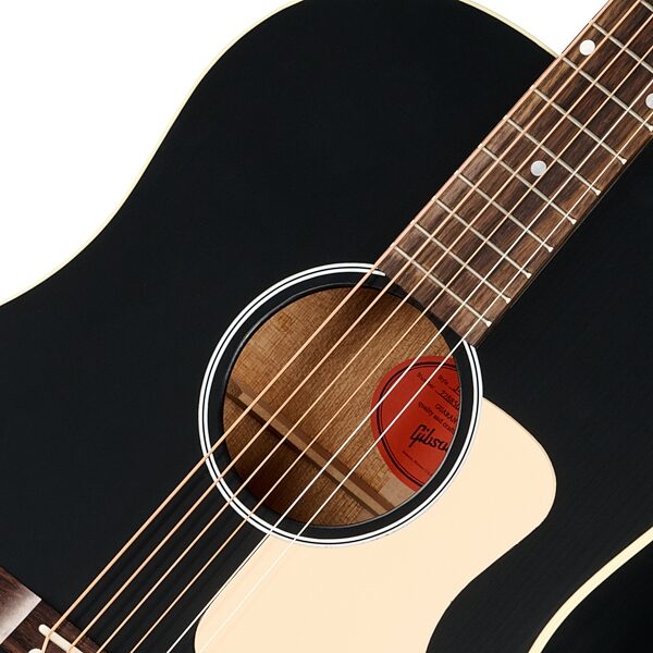 open zoom image for Gibson J-45 Century 12-Fret Acoustic Guitar (with Case), Ebony, Action Position Back