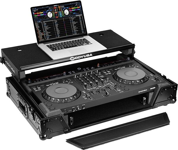 open zoom image for Odyssey Glide Style 1U Flight Case for DDJ-GRV6, Black Label, Action Position Back