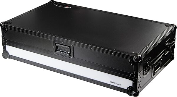 open zoom image for Odyssey 1U LED Flight Effects Case for AlphaTheta XDJ-AZ with Glide Style Platform and Wheels, Black Label, Open Box (Very Good), Action Position Back