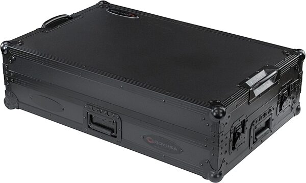 open zoom image for Odyssey 1U Flight Case for DDJ-REV5 with Glide Style Laptop Platform and Wheels, Black Label, Action Position Back