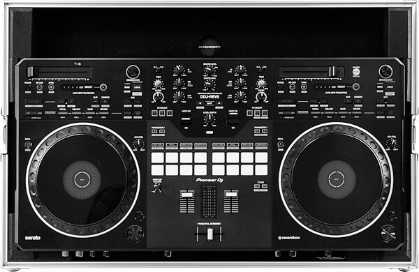 open zoom image for Odyssey Flight Case for DDJ-REV5, Standard Black/Silver, Open Box (Like New), Action Position Back