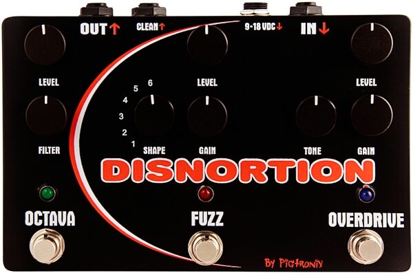 open zoom image for Pigtronix Disnortion Parallel Fuzz Overdrive and Octave Pedal, Main