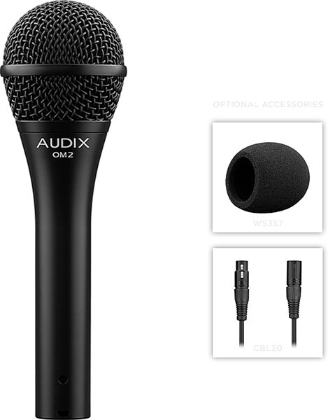 open zoom image for Audix OM2 Dynamic Cardioid Microphone, view