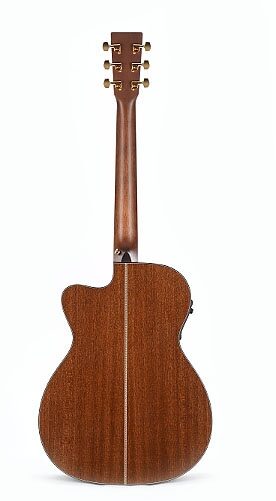 open zoom image for Martin OMC16E Premium Acoustic-Electric Guitar (with Case), Back