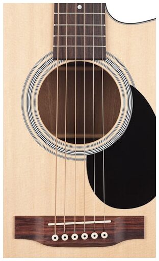 open zoom image for Martin OMC-1E Orchestra Acoustic-Electric Guitar, Bridge
