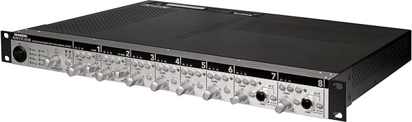 open zoom image for Mackie Onyx 800R 8-Channel Microphone Preamp with Digital Out, Angle View