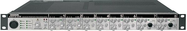 open zoom image for Mackie Onyx 800R 8-Channel Microphone Preamp with Digital Out, Front Angle View