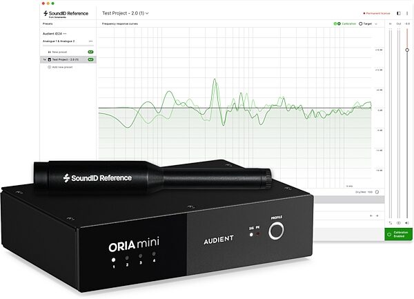 open zoom image for Audient Oria Mini Room Correction System, New, Action Position Back