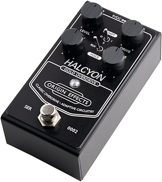 open zoom image for Origin Effects Halcyon Gold Overdrive Pedal, Black Edition, Action Position Back
