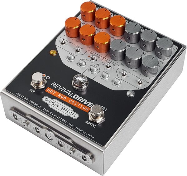 open zoom image for Origin Effects RevivalDRIVE Custom Hot Rod Edition Guitar Pedal, Action Position Back