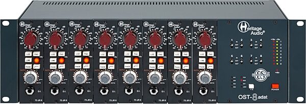 open zoom image for Heritage Audio OST-8 ADAT 500-Series Rack, 8-Slot, New, Action Position Back