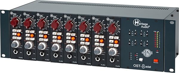 open zoom image for Heritage Audio OST-8 ADAT 500-Series Rack, 8-Slot, New, Action Position Back