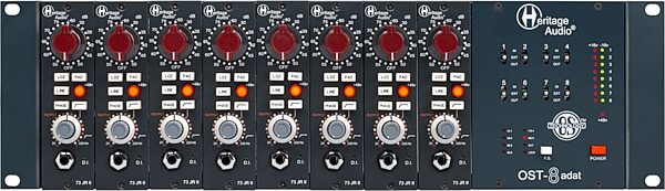 open zoom image for Heritage Audio OST-8 ADAT 500-Series Rack, 8-Slot, New, Action Position Back