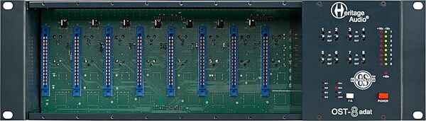 open zoom image for Heritage Audio OST-8 ADAT 500-Series Rack, 8-Slot, New, Action Position Back