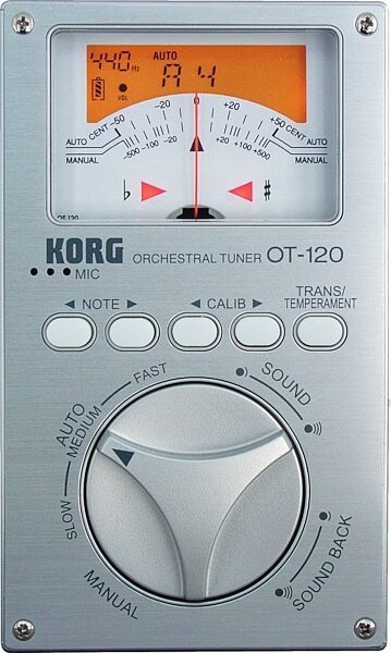 open zoom image for Korg OT120 Orchestral Tuner, Top