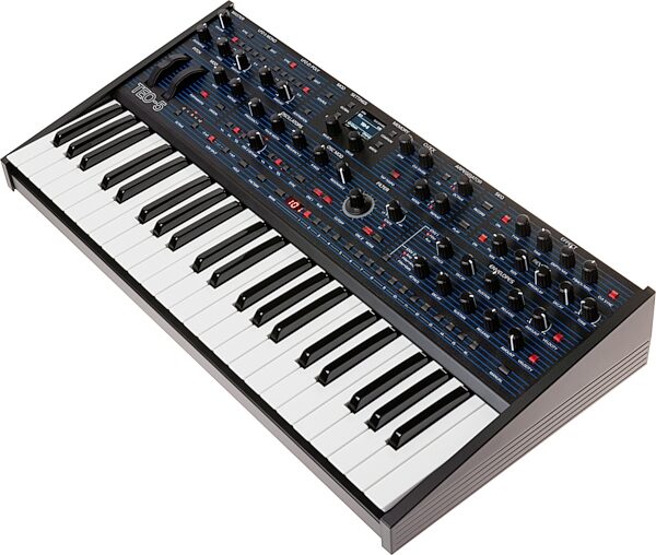 open zoom image for Oberheim TEO-5 Analog Synthesizer Keyboard, New, Action Position Back