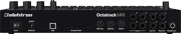 open zoom image for Elektron Octatrack MKII Desktop Sampler Sequencer, Black Edition, Action Position Back
